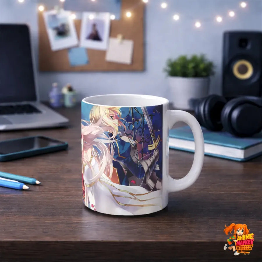 Кружка Fate/Grand Order Сэйбер и Айрисвиль