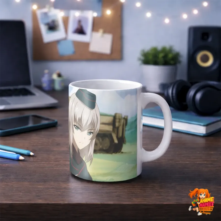 Кружка Girls und Panzer Девушки и танки Эрика