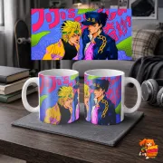 Кружка JoJo’s Bizzare Adventure Джотаро Куджо и Дио Брандо