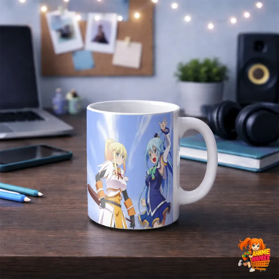 Кружка Konosuba Коносуба Аква и Даркнесс