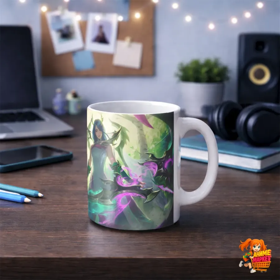 Кружка League of Legends Лига Легенд Лесной дракон Эш