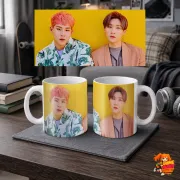 Кружка k-pop Monsta X Чжухон и Айм