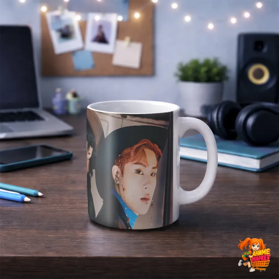 Кружка k-pop Monsta X Хёнвон и Чжухон