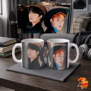 Кружка k-pop Monsta X Хёнвон и Чжухон