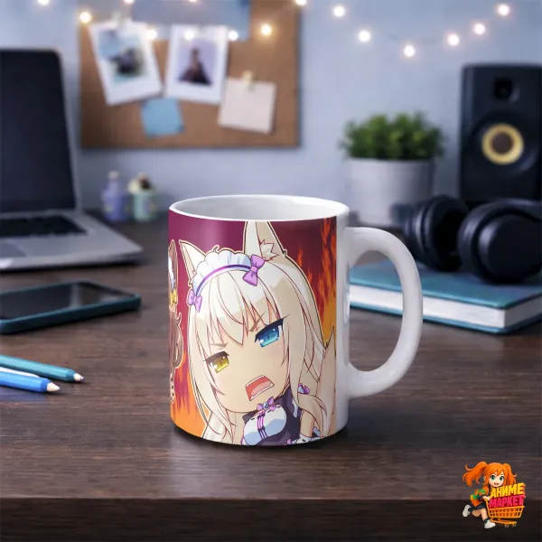 Кружка Nekopara Адзуки и Коконат