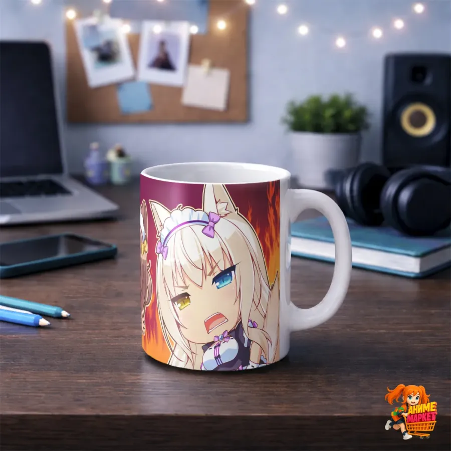 Кружка Nekopara Адзуки и Коконат