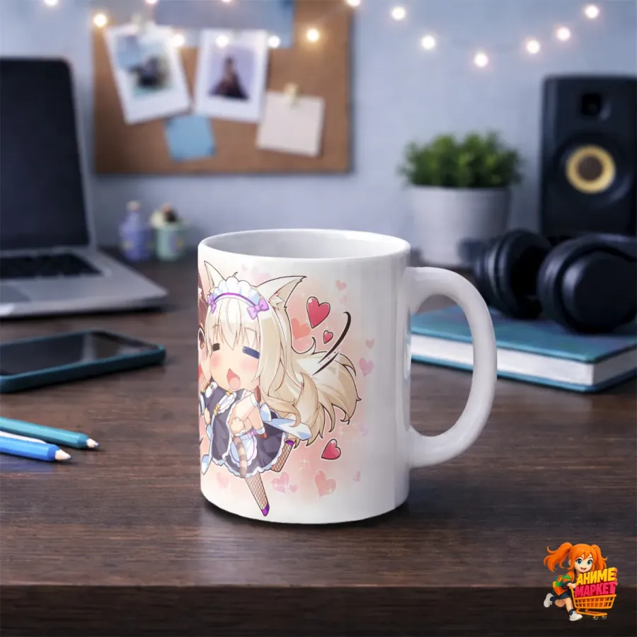 Кружка Nekopara Адзуки и Коконат
