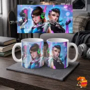 Кружка Overwatch Дива и Сомбра