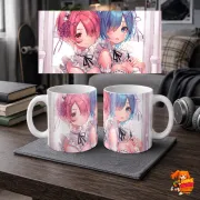 Кружка Re: Zero Рем и Рам