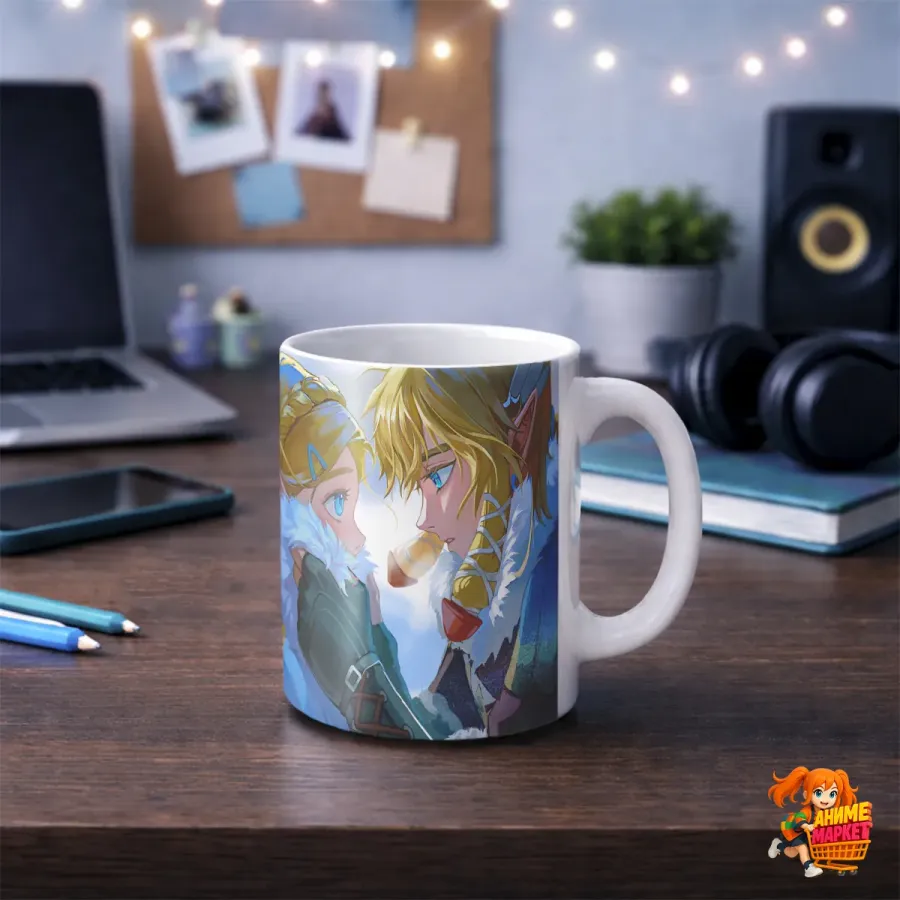 Кружка The Legend of Zelda Линк и Зельда