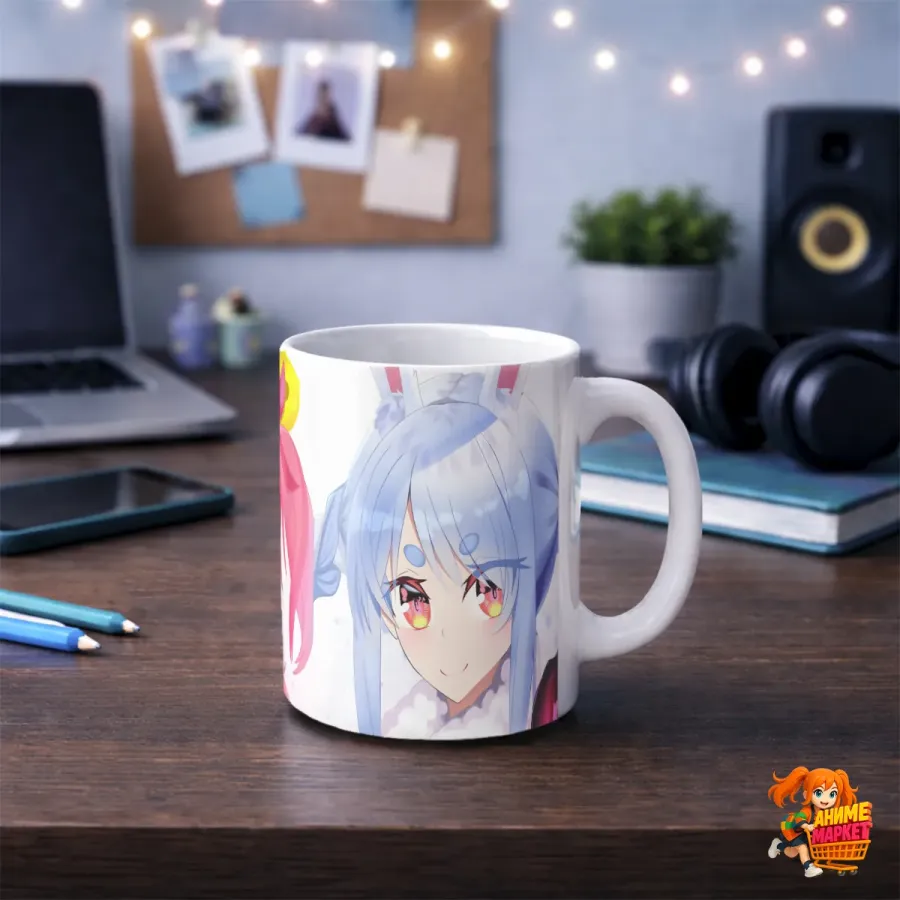 Кружка Virtual youtuber Виртуальный ютубер Сакура Мико и Усада Пекора