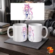 Кружка Virtual youtuber Виртуальный ютубер Аква Минато