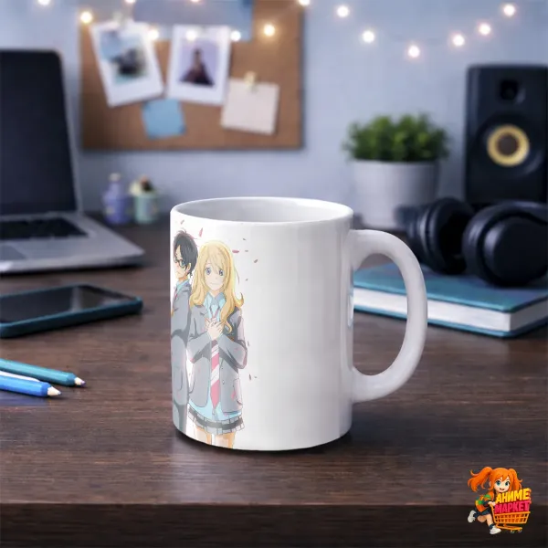 Кружка Your Lie in April Твоя апрельская ложь Каори и Косэй Кружка Your Lie in April Твоя апрельская ложь Каори и Косэй