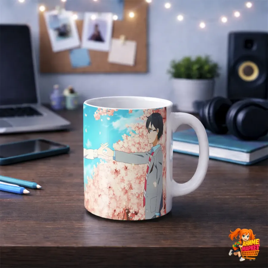 Кружка Your Lie in April Твоя апрельская ложь Каори и Косэй
