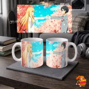 Кружка Your Lie in April Твоя апрельская ложь Каори и Косэй