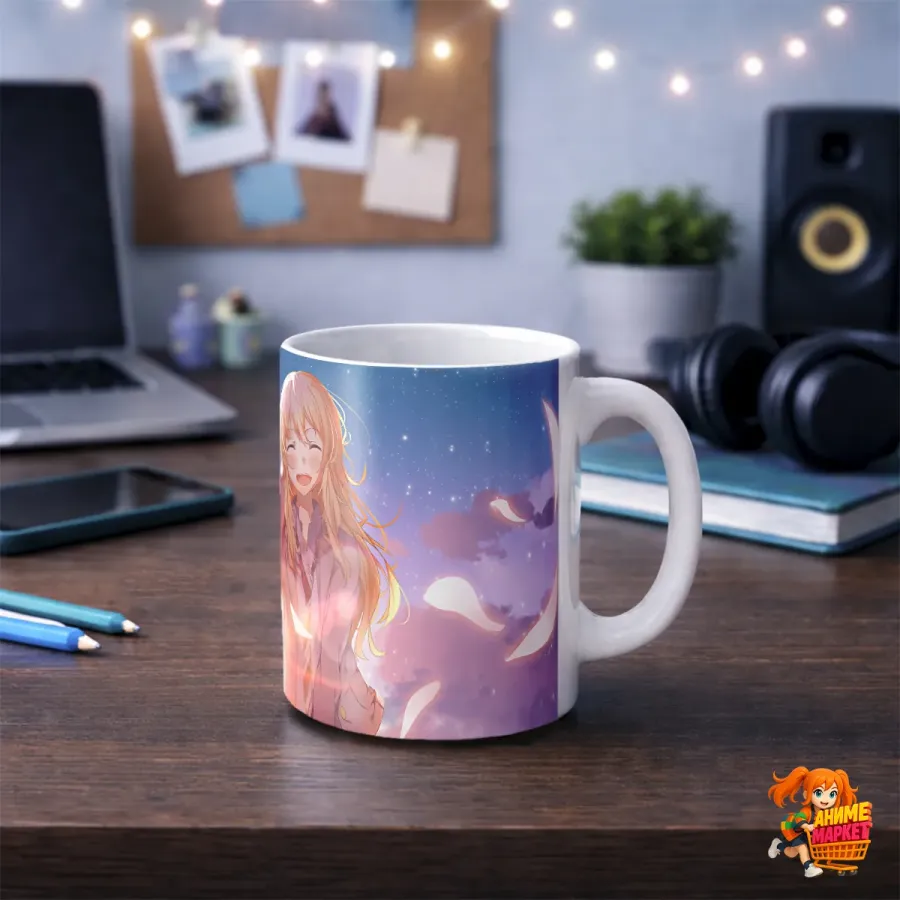 Кружка Your Lie in April Твоя апрельская ложь Каори