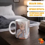 Кружка Доктор Стоун Бякуя и Сэнку Исигами