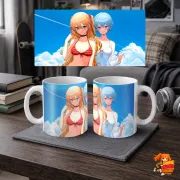 Кружка Евангелион Аска Лэнгли и Аянами Рей