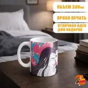 Кружка Клинок, рассекающий демонов Танджиро и Незуко Камадо