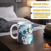 Кружка Синий экзорцист Рин Окумура и Амаймон