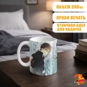 Кружка Синий экзорцист Рин и Юкио Окумура