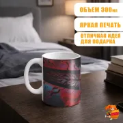Кружка Черный клевер Аста