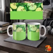 Кружка с принтом Яблоки