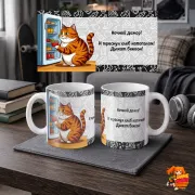 Кружка с надписью прикол Ночной Дожор!