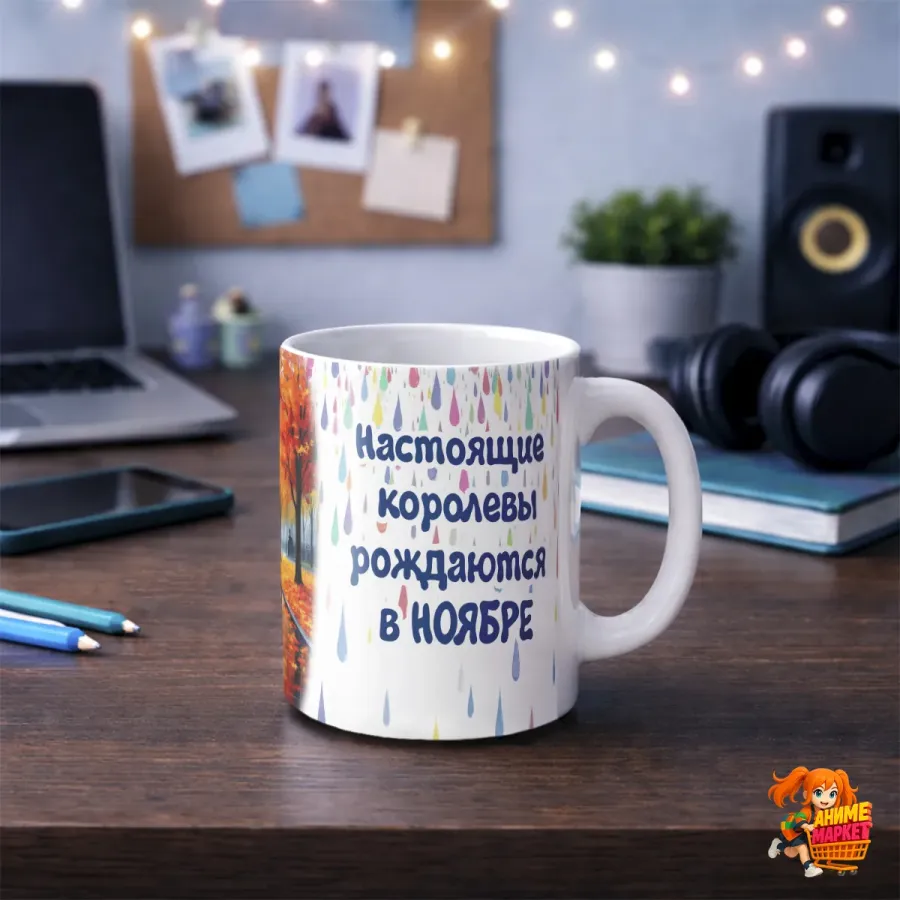 Кружка с надписью Королева Ноября