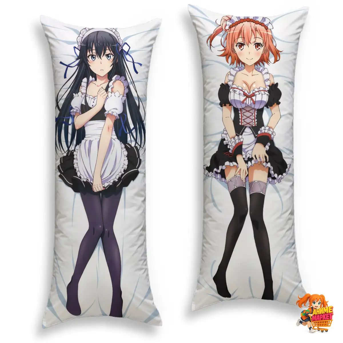 Дакимакура Yahari Ore no Seishun Love Comedy wa Machigatteiru Юкино Юкиношита и Юи Юигахама