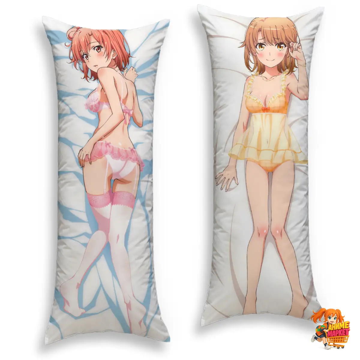 Дакимакура Yahari Ore no Seishun Love Comedy wa Machigatteiru Юи Юигахама и Ироха Ишики