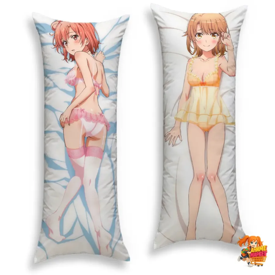 Дакимакура Yahari Ore no Seishun Love Comedy wa Machigatteiru Юи Юигахама и Ироха Ишики