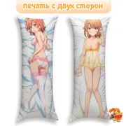 Дакимакура Yahari Ore no Seishun Love Comedy wa Machigatteiru Юи Юигахама и Ироха Ишики