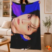 Плед с принтом Ateez Юнхо