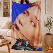 Плед с принтом Ateez Чхве Сан
