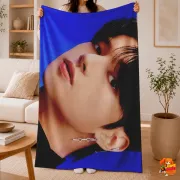 Плед с принтом Ateez Уён