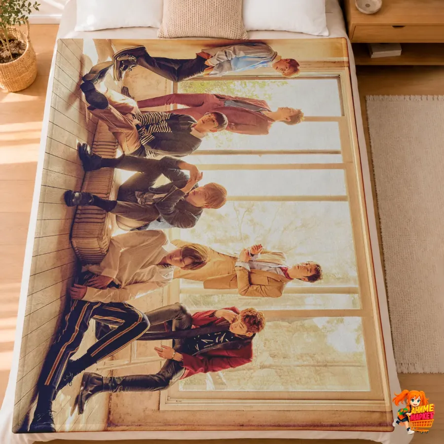 Плед с принтом k-pop BLOCK B