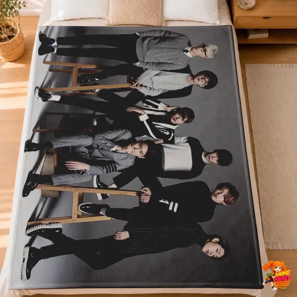 Плед с принтом k-pop BLOCK B Плед с принтом k-pop BLOCK B
