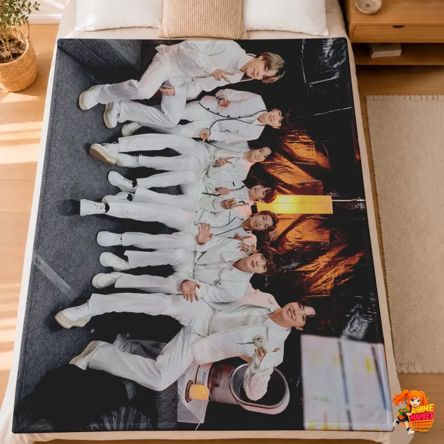 Плед с принтом k-pop BTS