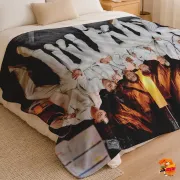 Плед с принтом k-pop BTS