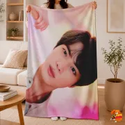 Плед с принтом k-pop BTS Ким Сокджин