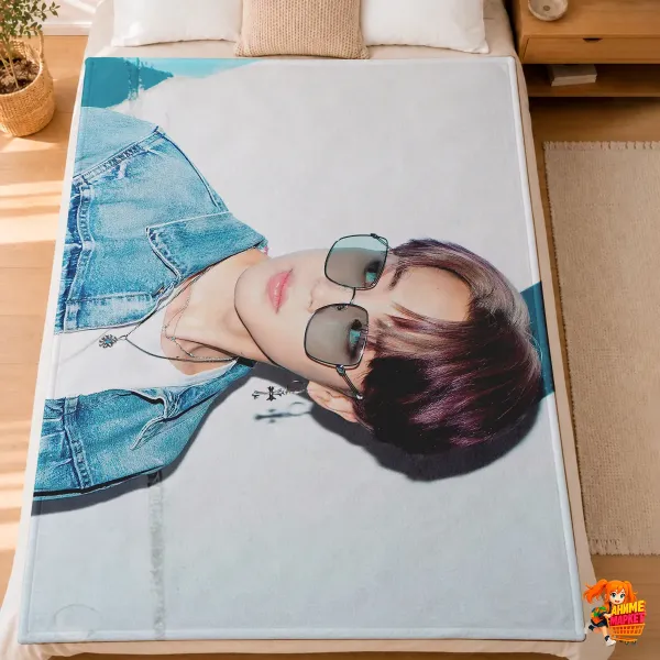 Плед с принтом k-pop BTS Чимин Плед с принтом k-pop BTS Чимин