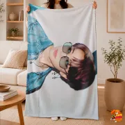 Плед с принтом k-pop BTS Чимин