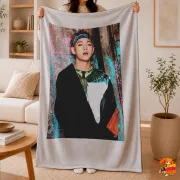 Плед с принтом k-pop BTS Ким Тэхён