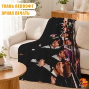 Плед с принтом k-pop BTS