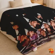 Плед с принтом k-pop BTS