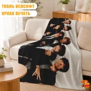 Плед с принтом k-pop BTS