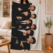 Плед с принтом k-pop BTS