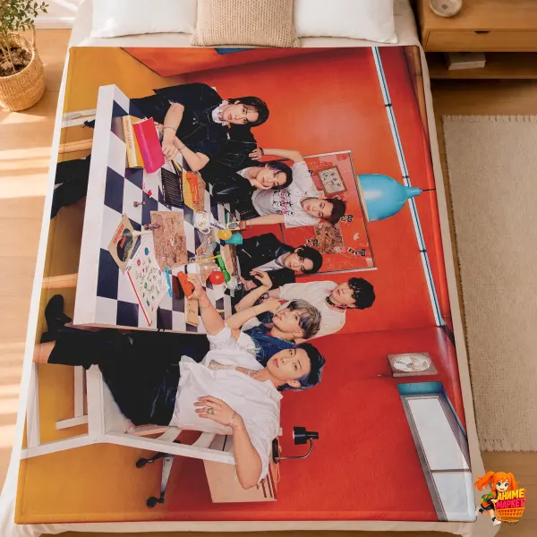Плед с принтом k-pop BTS Плед с принтом k-pop BTS