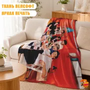 Плед с принтом k-pop BTS